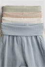 Хлопковые брюки с ребристой отделкой в 4 штуки 1246459005 - Фото 13613296