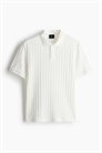 Рубашка-поло Slim Fit из текстурированного джерси 1276602001 - Фото 13627079