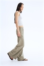 Широкие брюки из льняного бленда 1259098008 - Фото 13634062