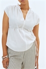 Блузка из муслина с завязками MAMA 1255762002 - Фото 13636867