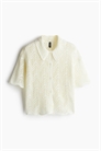 Рубашка с короткими рукавами из пуантельевого трикотажа 1273464002 - Фото 13639412