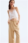 Укороченные брюки из льняной смеси 1259104005 - Фото 13669457