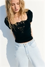 Топ с деталями Broderie anglaise 1296404001 - Фото 13670651