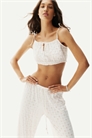 Кружевной кроп-топ на завязках 1297881001 - Фото 13670708