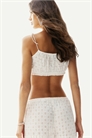 Кружевной кроп-топ на завязках 1297881001 - Фото 13670712