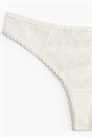 Кружевные трусы-бразильяна с вышивкой 1284101001 - Фото 13671899