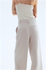 Широкие брюки из льняного бленда 1283390004 - Фото 13675280