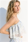 Топ на бретельках с кружевной отделкой 1293745001 - Фото 13676715