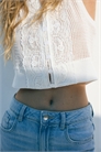 Жилетный топ с кружевными деталями 1297820001 - Фото 13677036