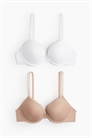 Бюстгальтеры пуш-ап из микрофибры в упаковке из 2 штук 1212691003 - Фото 13677762