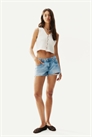 Джинсовые шорты Low Rise 1267125001 - Фото 13681085
