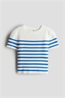 Короткий топ из трикотажа в рубчик 1283759002 - Фото 13694763