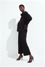Брюки MAMA из интерлока длиной до щиколотки 1289665001 - Фото 13698983