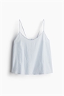 Топ на бретельках из льняного бленда 1282476001 - Фото 13700438
