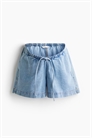Джинсовые шорты со шнурком MAMA 1255696002 - Фото 13700482