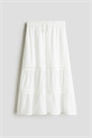 Многоярусная хлопковая юбка 1290413001 - Фото 13707258