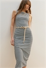 Платье-миди из ребристого джерси 1297680002 - Фото 13712789