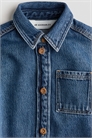 Джинсовая рубашка из хлопкового бленда 1233717001 - Фото 13719493