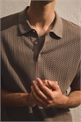 Рубашка-поло Slim Fit Cable-knit 1292861003 - Фото 13724275