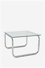 Журнальный столик Lulu из стекла и хрома 1281019002 - Фото 13727296