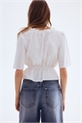 Блузка из хлопка с оборкой 1287508002 - Фото 13727326