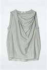 Драпированный топ из хлопкового шелка 1271477001 - Фото 13744548