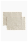 Коврики из льняного бленда 2 шт. 1289352001 - Фото 13746165