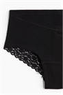 Трусы-хипстеры из хлопка с кружевной отделкой MAMA 5 шт. 1292241002 - Фото 13751698
