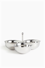 Тройная сервировочная чаша из нержавеющей стали 1283011001 - Фото 13760138