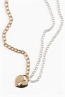 Двухцветное ожерелье с подвеской 1302874001 - Фото 13761383