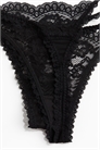 Кружевные трусы-танга со стрингами в 2 упаковках 1252637001 - Фото 13785686