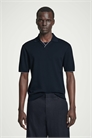 Трикотажная рубашка-поло с контрастной отделкой 1283565001 - Фото 13787196