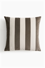 Бархатный чехол для подушки в полоску 1282890002 - Фото 13803870