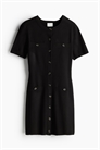 Трикотажное платье на пуговицах 1243664001 - Фото 13809492