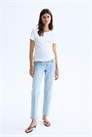 Джинсы длиной до щиколотки MAMA 1236276002 - Фото 13810328