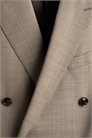Двубортный пиджак из шерстяного бленда Regular Fit 1284237001 - Фото 13810438