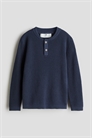 Джемпер Henley из вафельной вязки 1238181008 - Фото 13812904