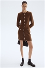 Трикотажное платье на пуговицах 1302386001 - Фото 13830914