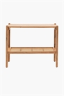 Консольный столик из дерева акации с полкой из ротанга 1312753001 - Фото 13838346