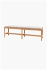 Обеденная скамья с мягкой обивкой из древесины акации 1312878001 - Фото 13839224