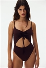 Купальник с вырезами на чашечках с мягкой подкладкой 1296745001 - Фото 13843132
