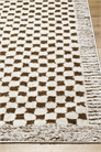 Сканди клетчатый ковер с высоким ворсом 1290351001 - Фото 13848824