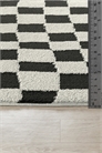 Современный клетчатый ковер с высоким ворсом в стиле сканди 1305181001 - Фото 13850045