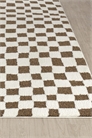Современный клетчатый ковер с высоким ворсом в стиле сканди 1305186001 - Фото 13850088