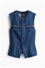 Джинсовый жилет 1305453001 - Фото 13854180