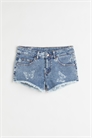 Джинсовые шорты с принтом и низкой талией 1078847001 - Фото 13856630