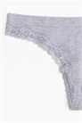 Бесшовные трусы стринги с кружевной отделкой, 2 шт 1219406018 - Фото 13858904