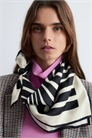 Квадратный шелковый шарф с графическим принтом 1315598001 - Фото 13862306