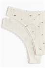 Трусы-стринги из пуантелье 2 шт. 1273409016 - Фото 13863737