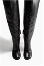 Кожаные сапоги выше колена 1241682001 - Фото 13871519